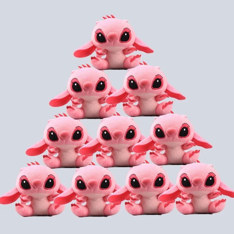Cute Cartoon Lilo & Stitch Plush Keychain - 10 Pcs Kawaii Gift Set
