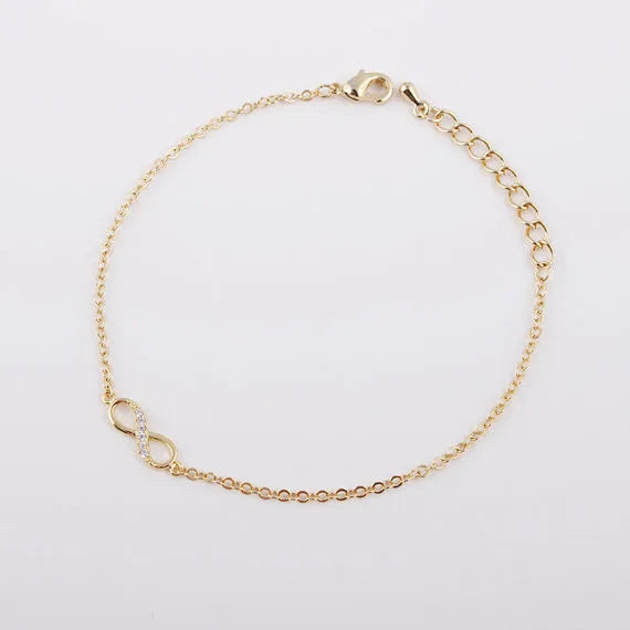 Infinity Number 8 Chain Bracelet
