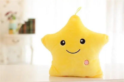 Luminous Star Plush Pillow - Soft, Colorful LED Cushion for Kids