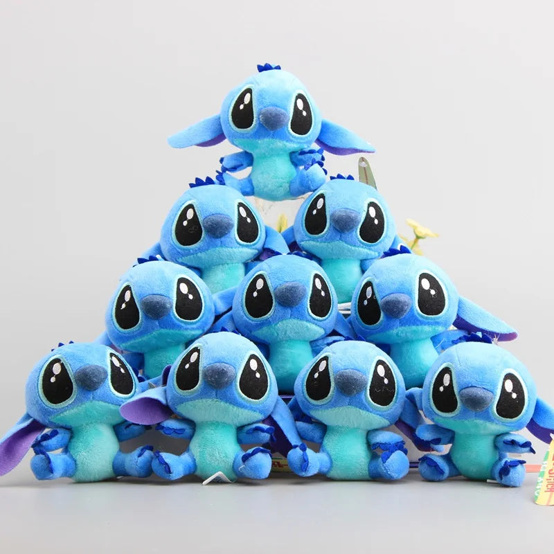 Cute Cartoon Lilo & Stitch Plush Keychain - 10 Pcs Kawaii Gift Set