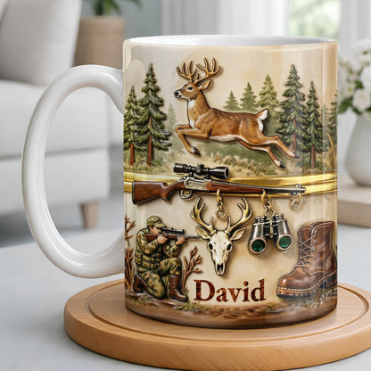 Classic Hunting Gear And Wildlife Imager - Personalized Custom Coffee Mug - HTG006_MG