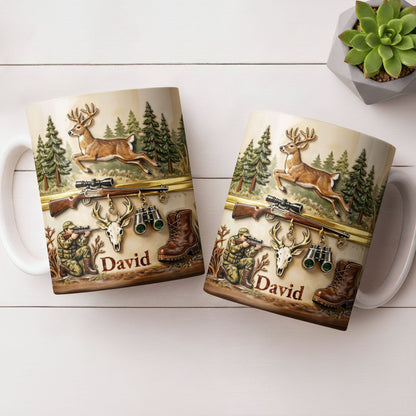 Classic Hunting Gear And Wildlife Imager - Personalized Custom Coffee Mug - HTG006_MG