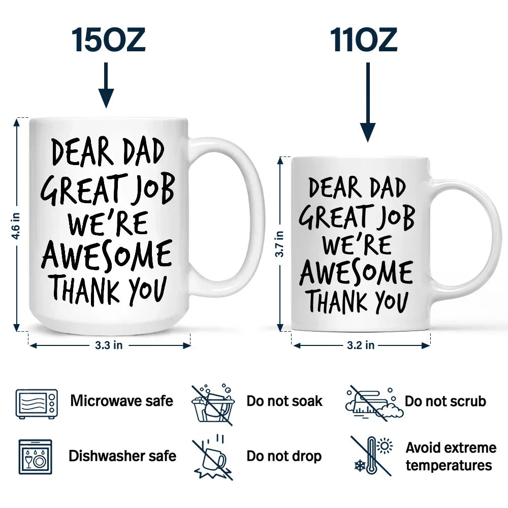 Custom Photo To Dad From The Reasons You Drink Funny - Personalized Mug