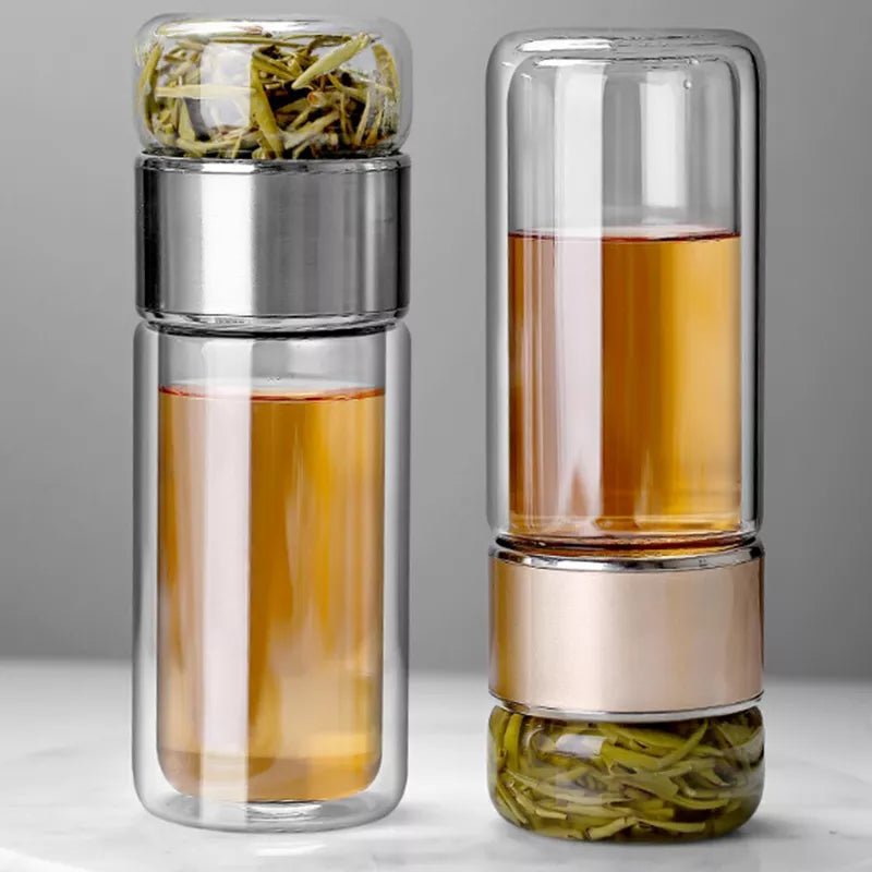 Borosilicate Tea Infuser Bottle