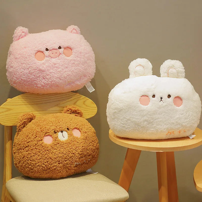 Kawaii Plush Animal Pillows - Soft, Adorable Cushions for Kids