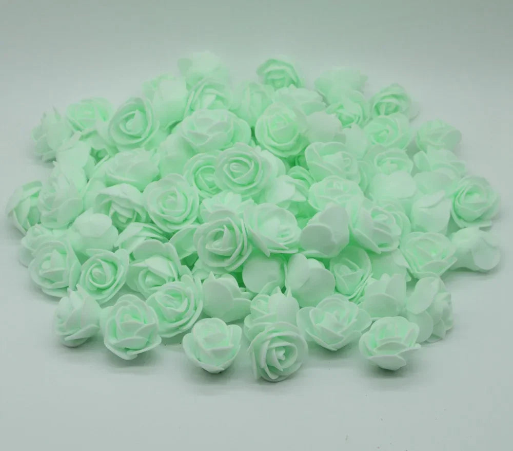 Foam Rose Teddy Bears 3cm - 50/100/200 Pieces for DIY, Wedding, and Home Decoration