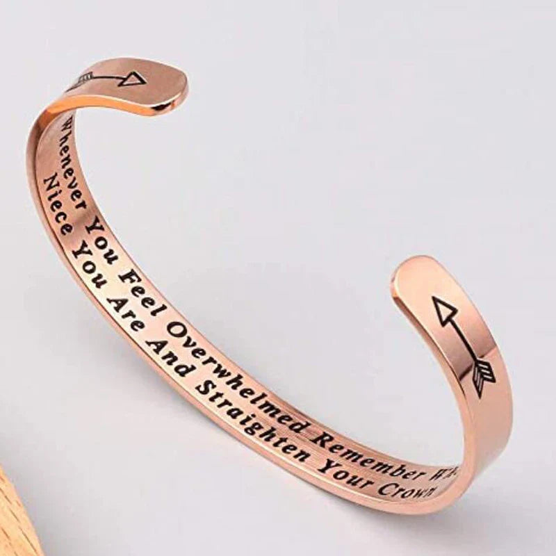 Whenever You Feel Overwhelmed Remember Whose Straighten Your Crown Bracelet