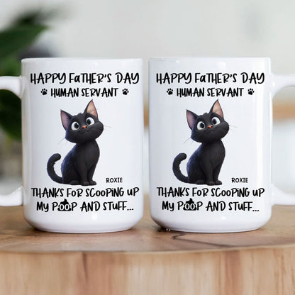 Happy Father's Day, Human Servant - Personalized Mug