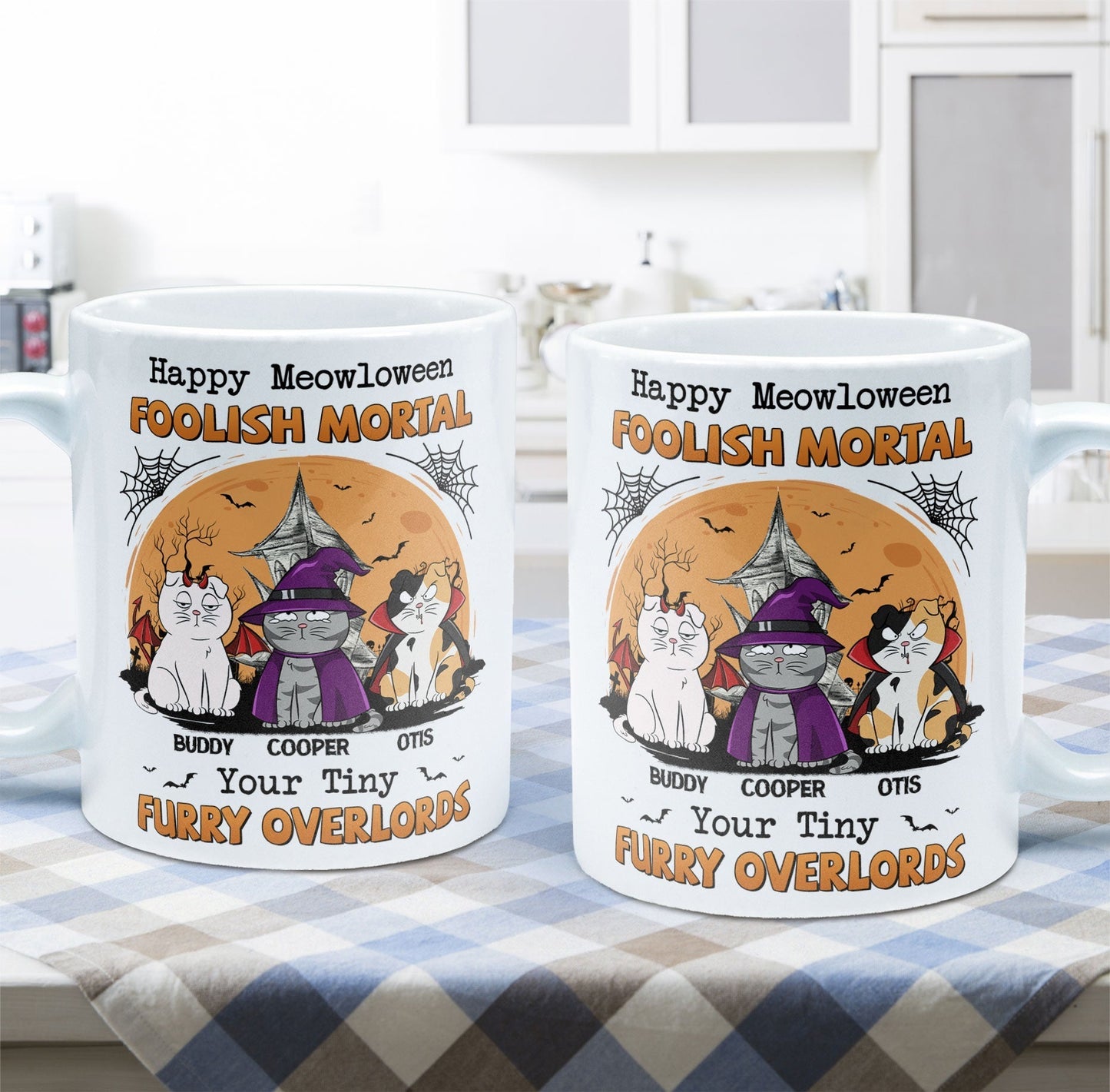 Happy Meowloween - Personalized Mug