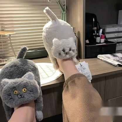 Cuddly Kitty Cat Slippers