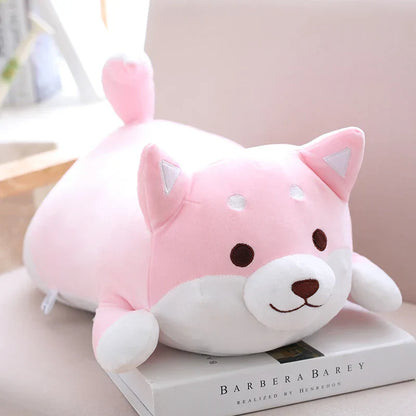 Happy Corgi Plush Dog Pillow Soft Stuffed Toy Gift