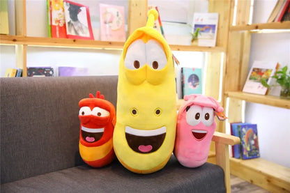 Creative soft cute stuffed larva toy