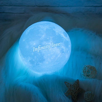 Personalized 3D Moon Photo Night Light
