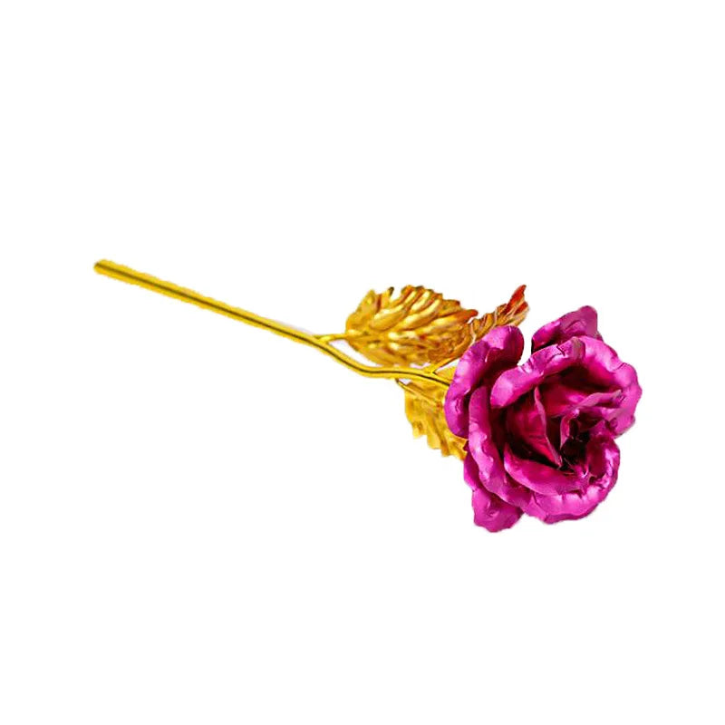 24K Gold Rose Flower for Valentine's Day and Gifts