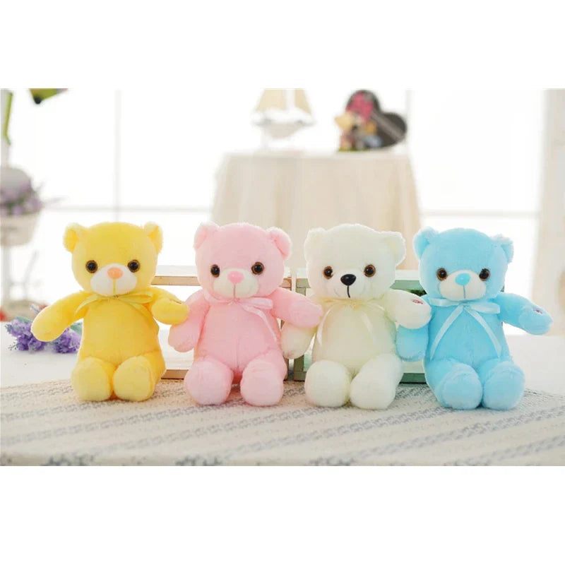 Luminous 30CM Teddy Bear Plush Pillow - Perfect Gift for Kids!