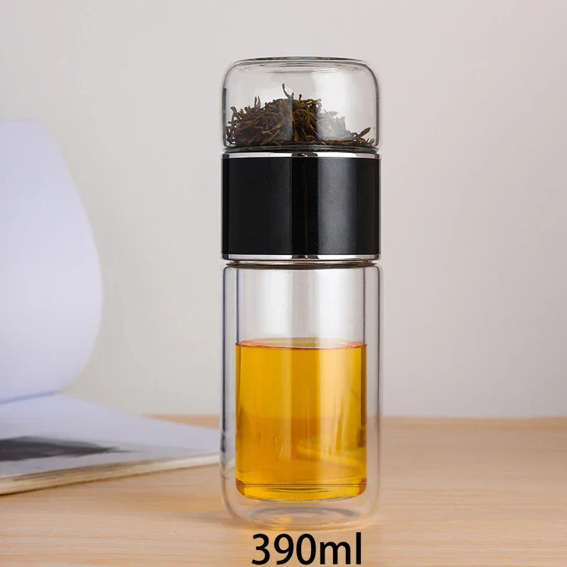 Borosilicate Tea Infuser Bottle