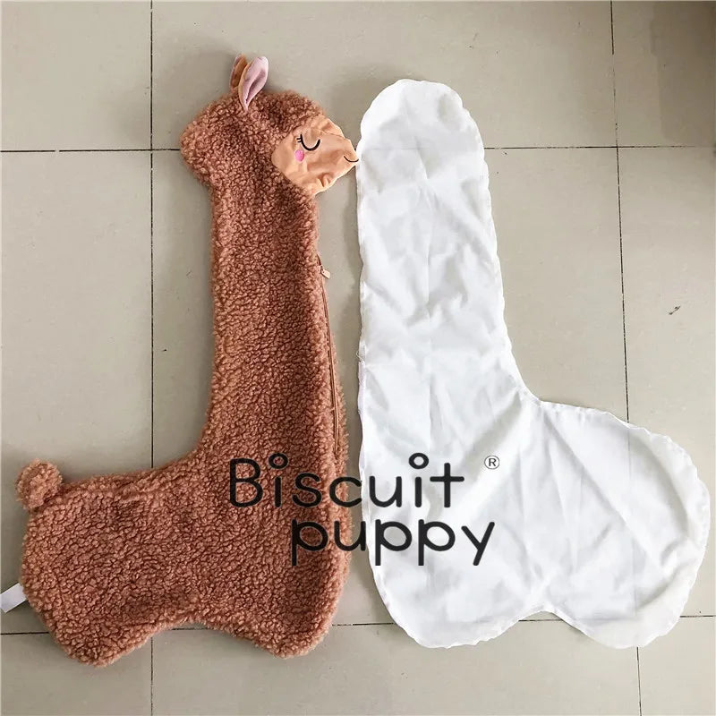 Soft and Cute Brown and White Camel Stuffed Toy