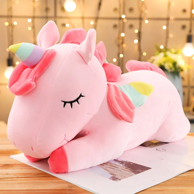 Kawaii Giant Unicorn Plush Toy - Soft, Cuddly, Perfect Gift for Kids!