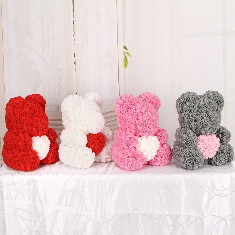 Foam Rose Teddy Bears 3cm - 50/100/200 Pieces for DIY, Wedding, and Home Decoration