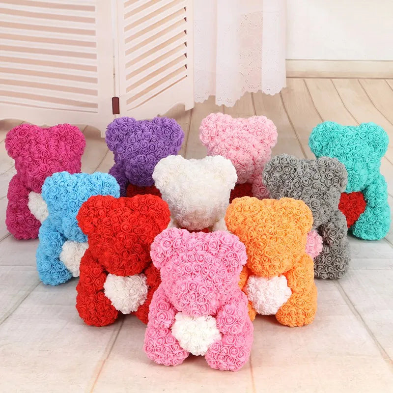Foam Rose Teddy Bears 3cm - 50/100/200 Pieces for DIY, Wedding, and Home Decoration