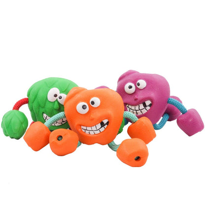 Smiley Dog Rubber Chew Toy