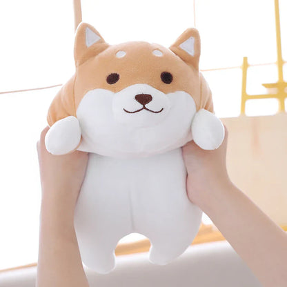 Happy Corgi Plush Dog Pillow Soft Stuffed Toy Gift