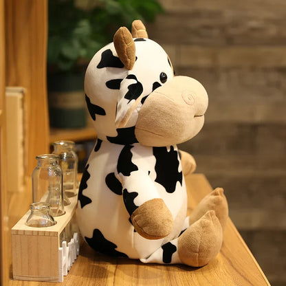 Cute 65CM Cartoon Milk Cow Plush Toy - Soft Cuddle Buddy for Kids