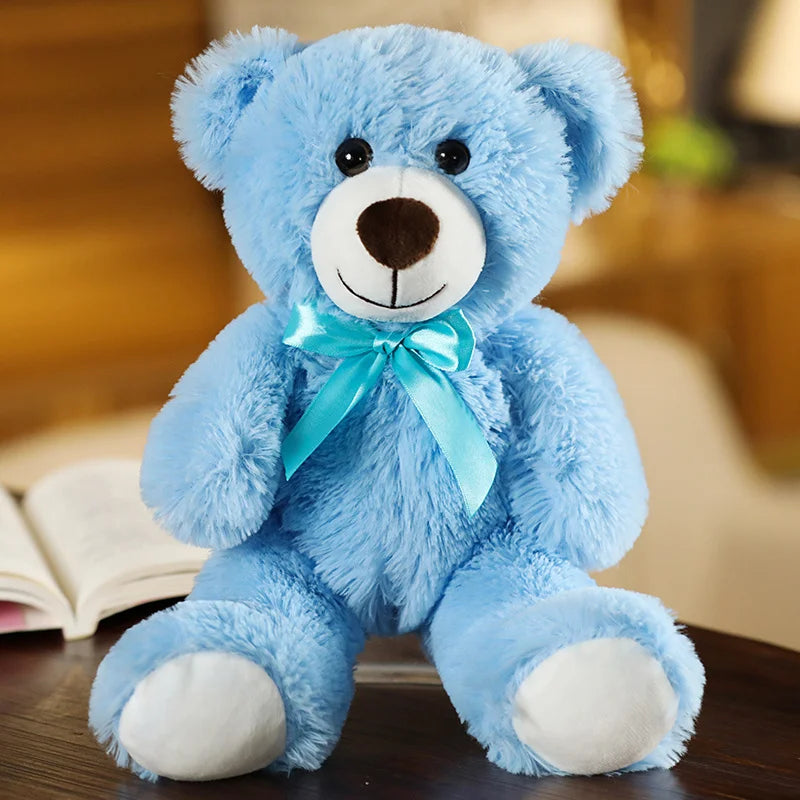 Giant Plush Bear with Ribbon - Adorable Stuffed Animal for Kids