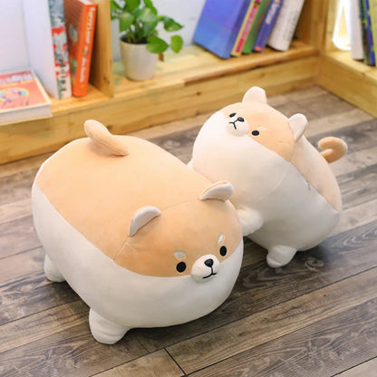 Happy Corgi Plush Dog Pillow Soft Stuffed Toy Gift