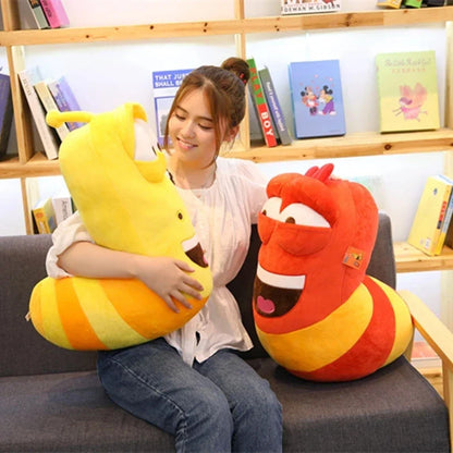 Creative soft cute stuffed larva toy