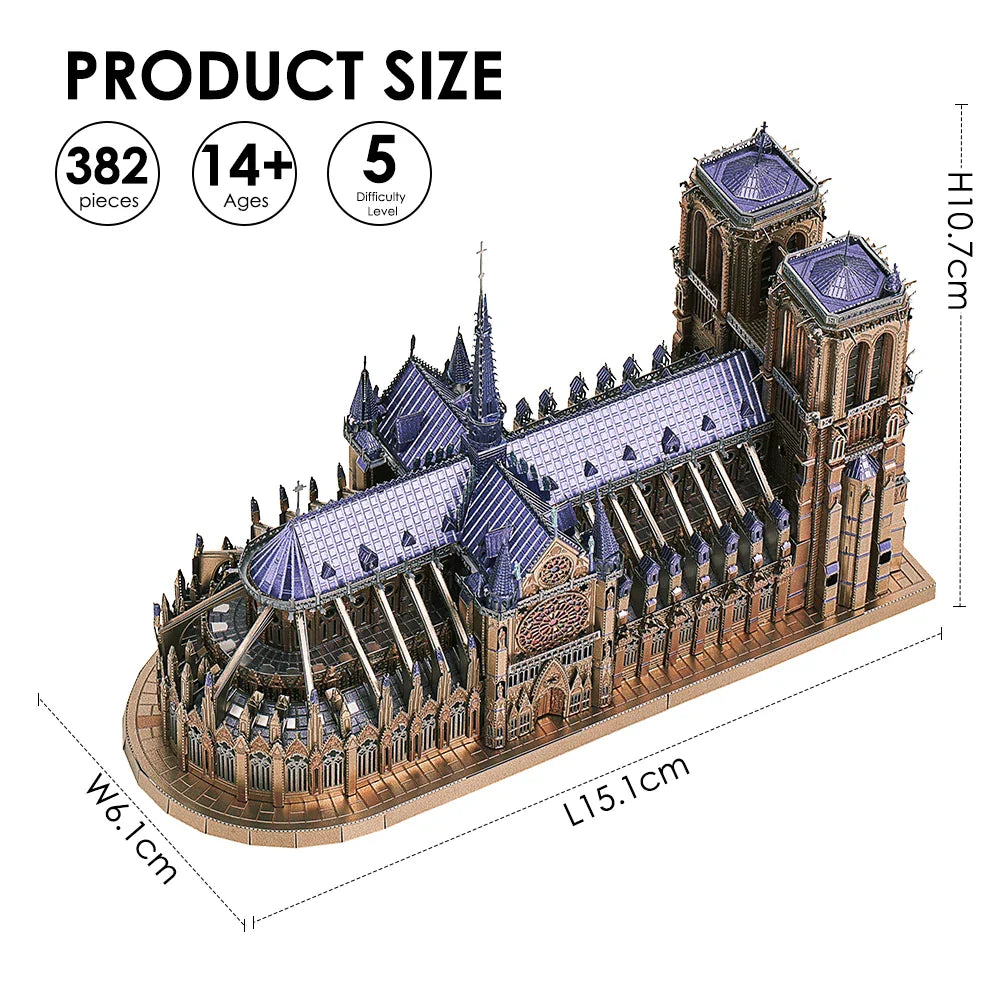 Notre Dame Cathedral Paris DIY Model Building Kits