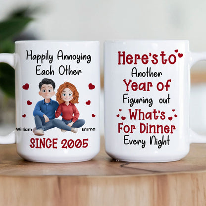 Here's To Another Year Of Figuring Out What's For Dinner Every Night - Personalized Mug