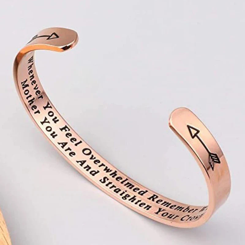 Whenever You Feel Overwhelmed Remember Whose Straighten Your Crown Bracelet