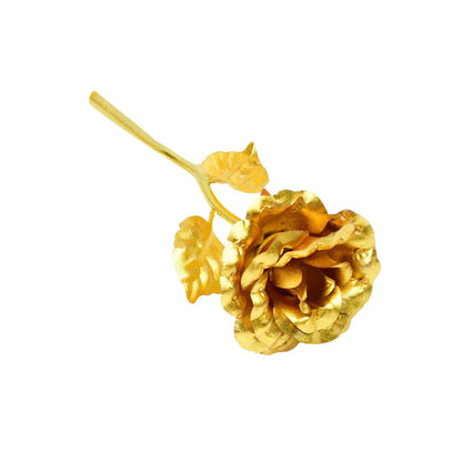 Gold Foil Eternal Rose Bouquet - Valentine's Gift for Her