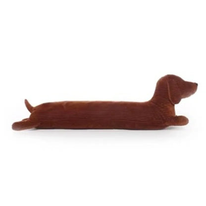 Dachshund Plush Pillow - Lifelike Long Dog Cushion for Home Decor