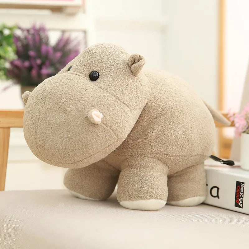 Soft Elephant & Hippo Plush Toys