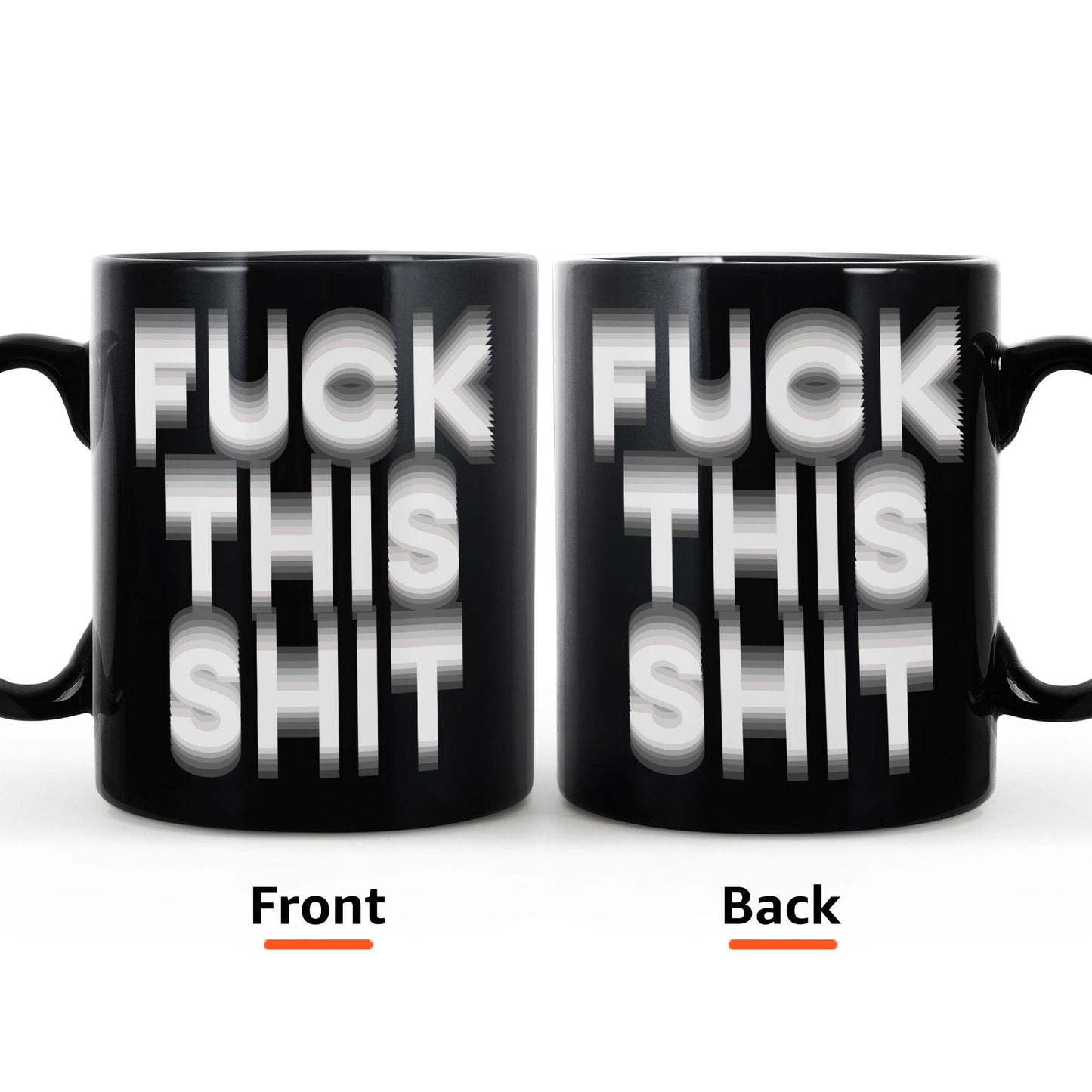 Hidden Swear Message Funny Mug - For Friends, Coworkers, Self Gift - Personalized Mug