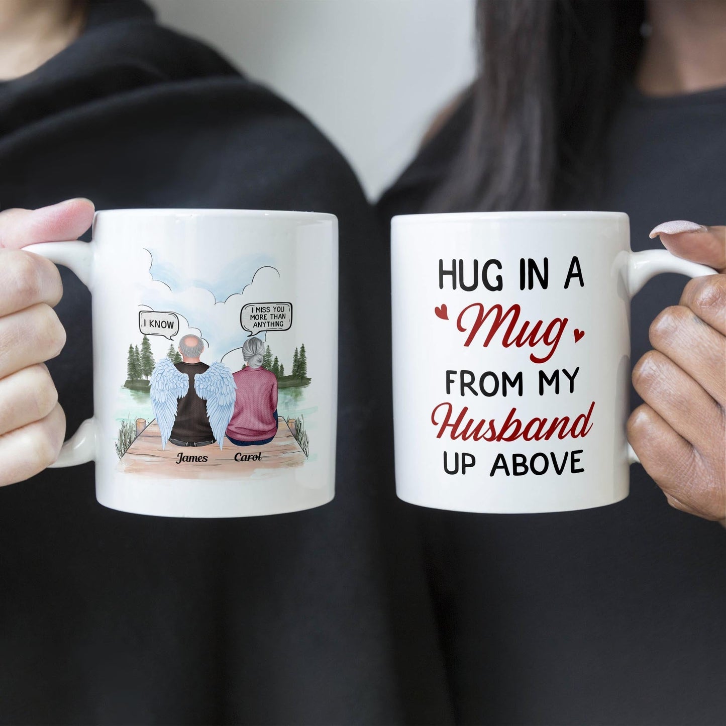 Hug In A Mug - Personalized Mug - Memorial Gift For Family Members
