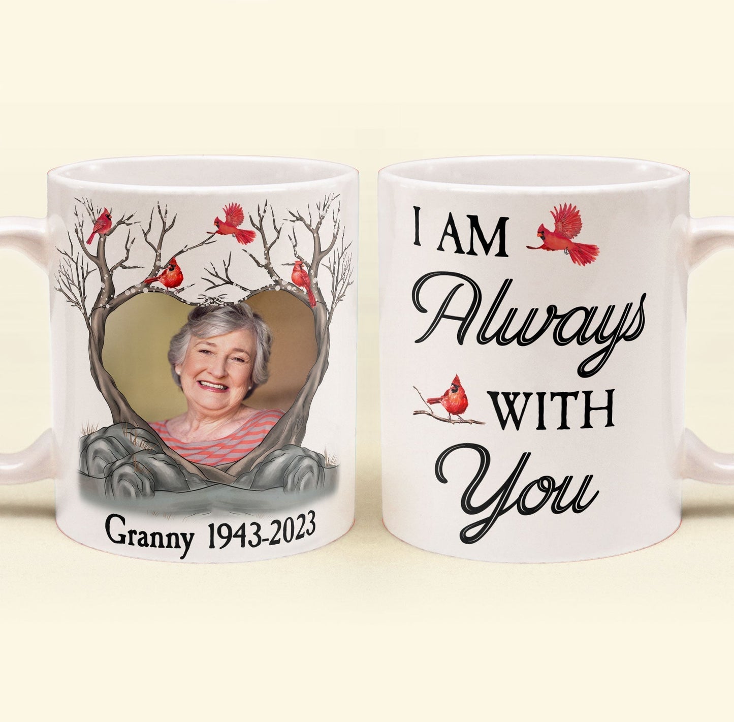 I Am Always With You Memorial Gifts - Personalized Photo Mug