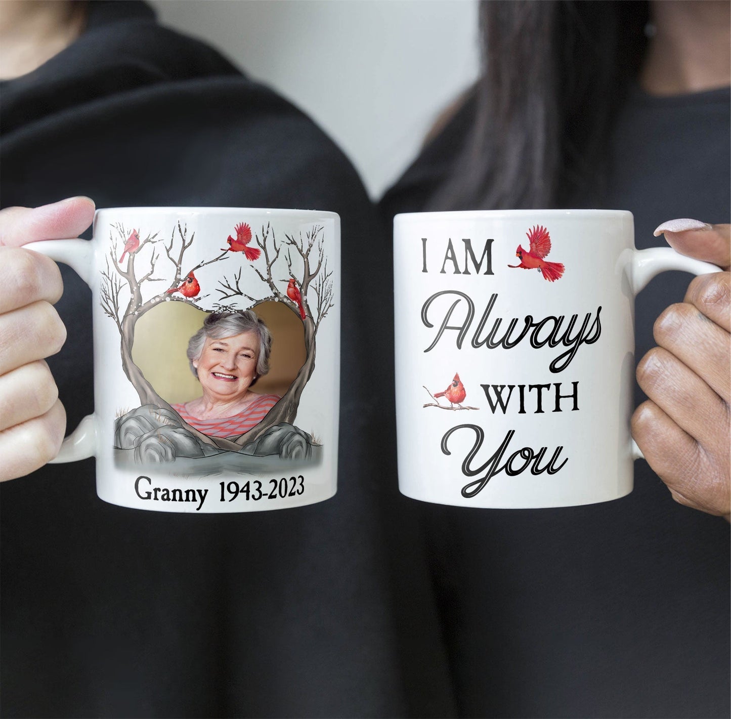 I Am Always With You Memorial Gifts - Personalized Photo Mug
