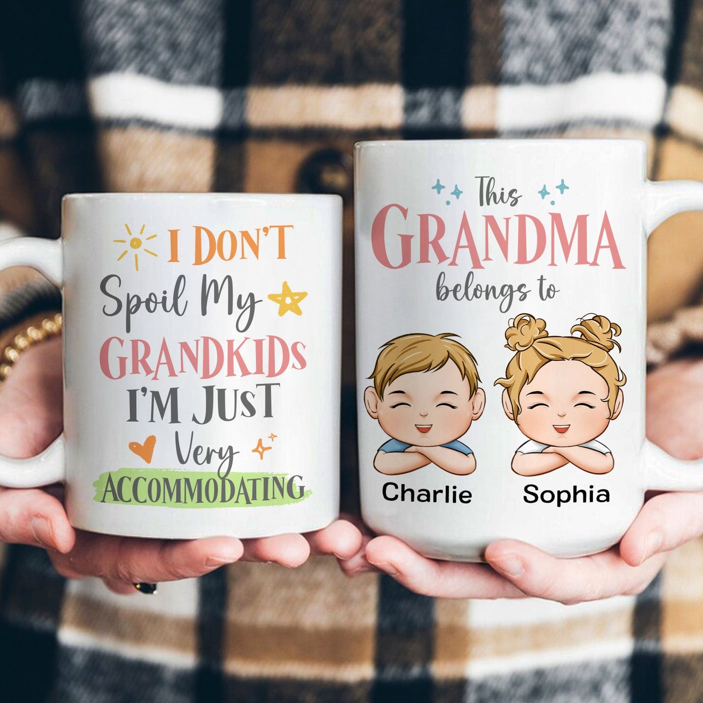 I Don't Spoil My Grandkids I'm Just Very Accommodating - Personalized Mug