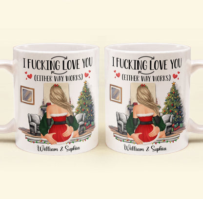 I F-Cking Love You (Either Way Works) Couples - Personalized Mug