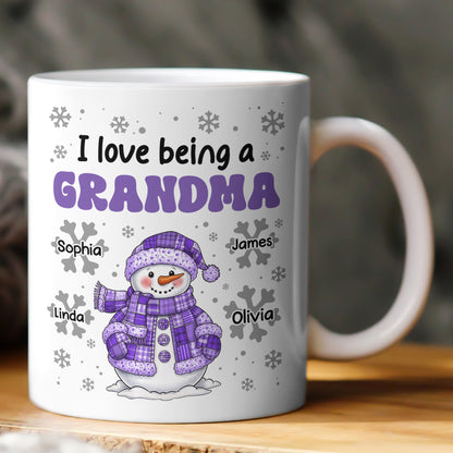 I Love Being A Grandma - Personalized Mug