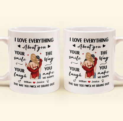 I Love Everything About You - Personalized Mug