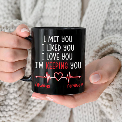 I Met You, I Liked You, I Love You - Personalized Mug