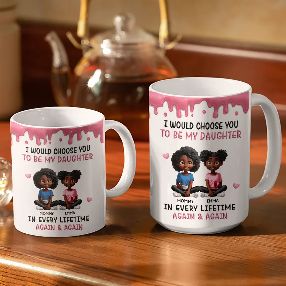 I Choose You In Every Lifetime - Personalized White Edge-to-Edge Mug