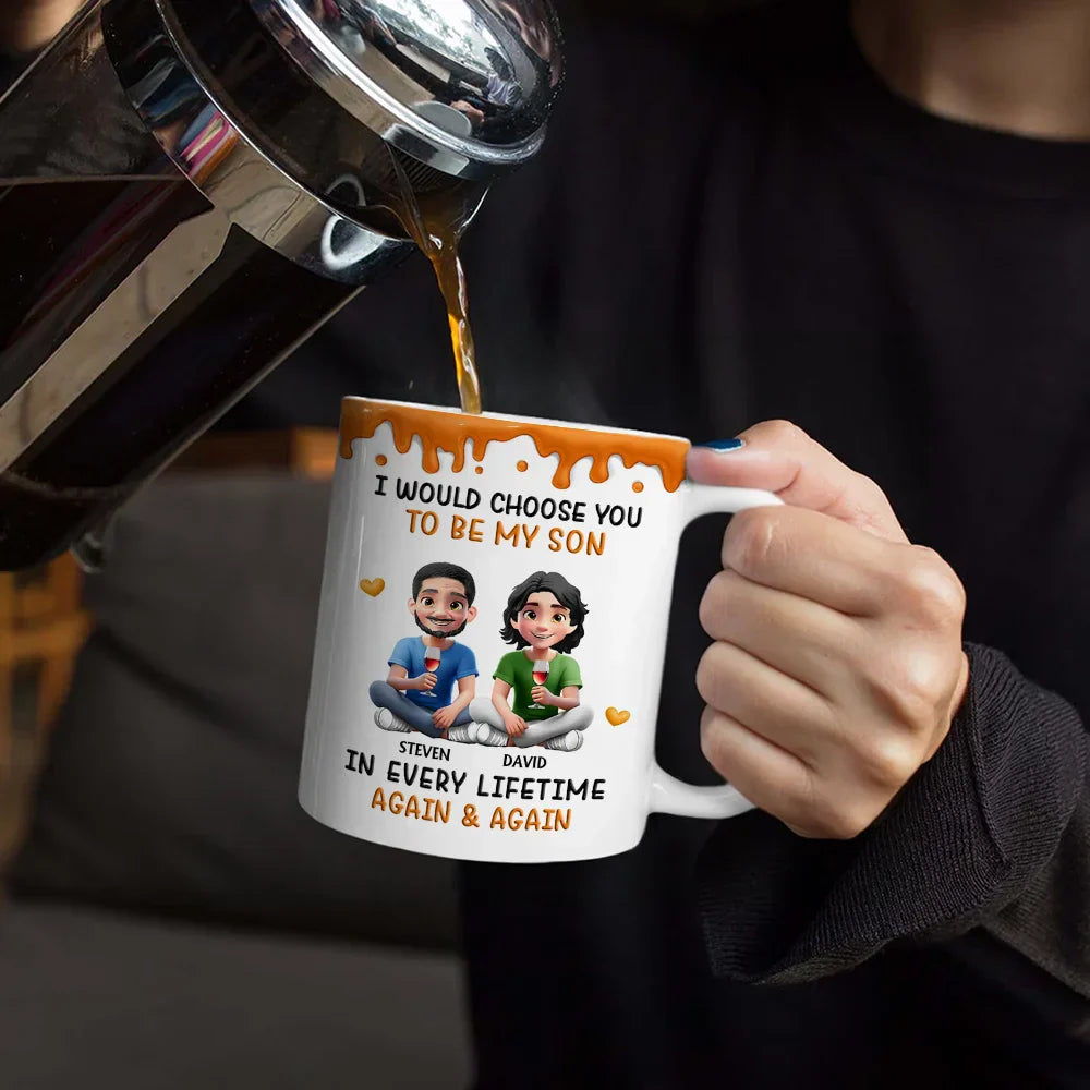 I Choose You In Every Lifetime - Personalized White Edge-to-Edge Mug