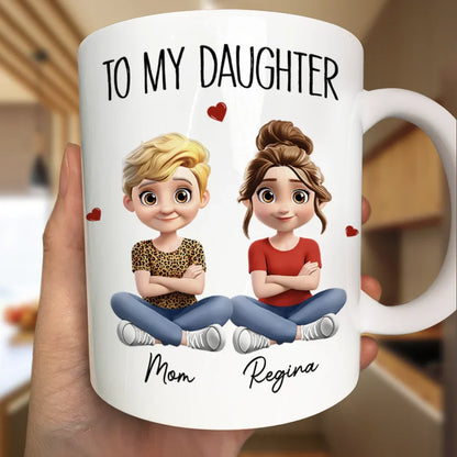 I Smile Because You Are My Daughter 3D Effect - Personalized Mug