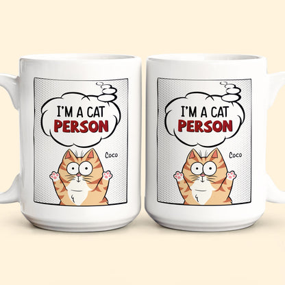 I'm A Cat Person - Cartoon Version - Personalized Mug