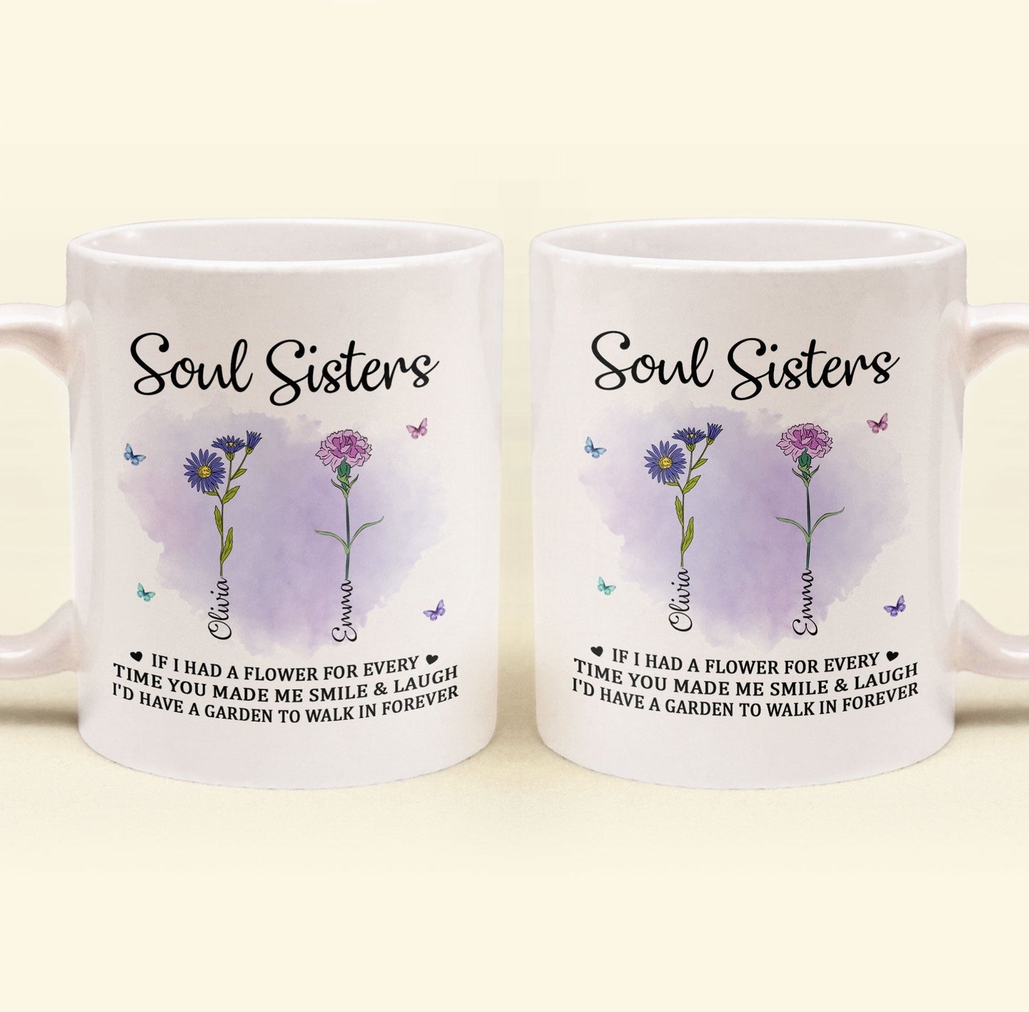 If I Had A Flower For Every Time You Made Me Smile - Personalized Mug